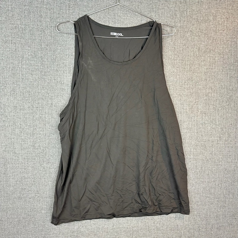 32 Degrees Cool Mens Large Tank‎ Top Athletic Sleeveless Shirt Gray Workout